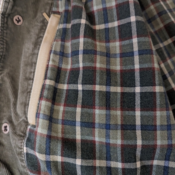 VTG J.Crew Heavy Duty Flannel Lined Tan Chore Barn Utility Coat Men's Large - Picture 11 of 13